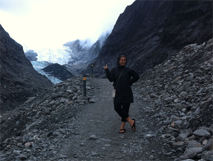 courtney at franz josef glacier